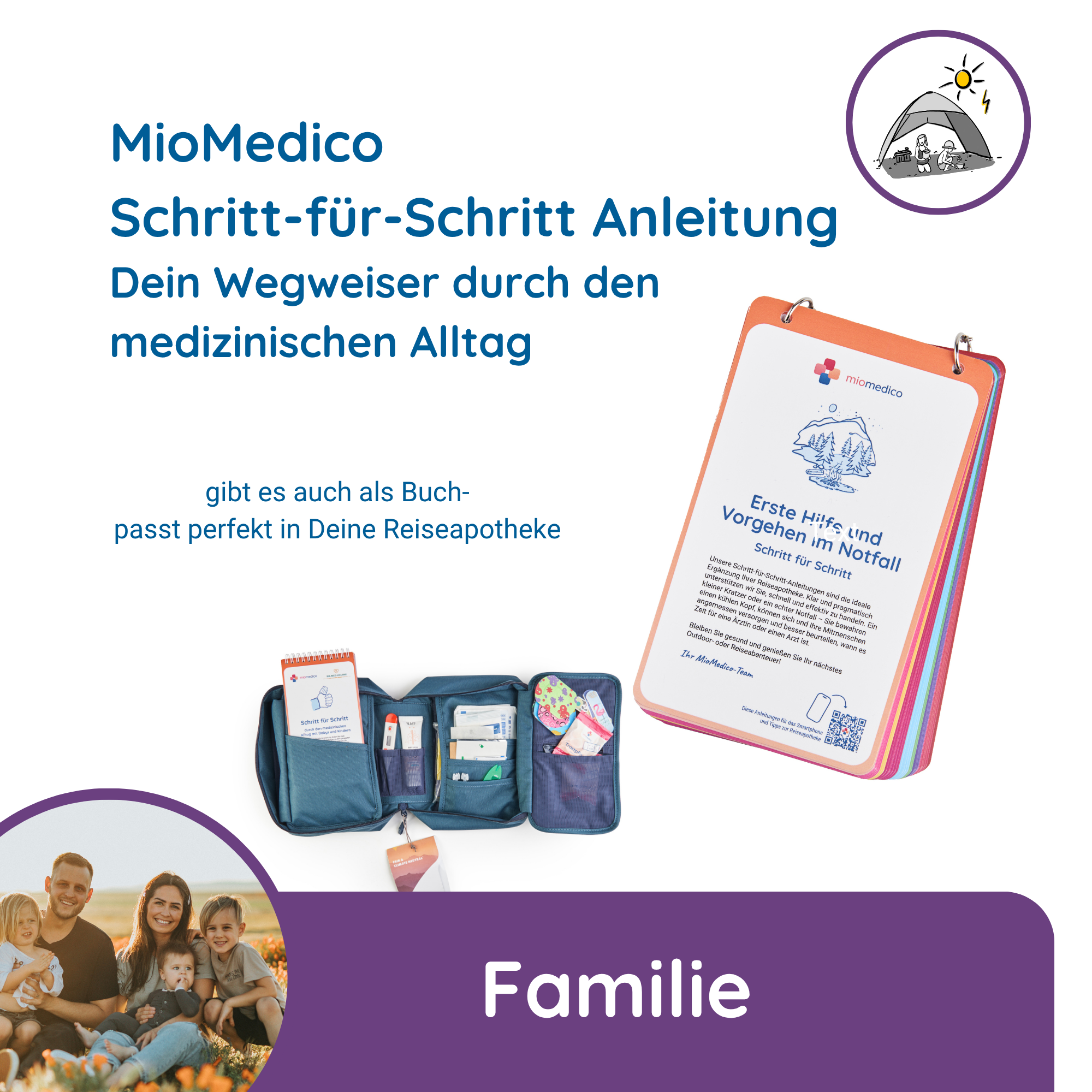 "Reiseapotheke Familie" für bis zu 5 Personen von 0-99 Jahre