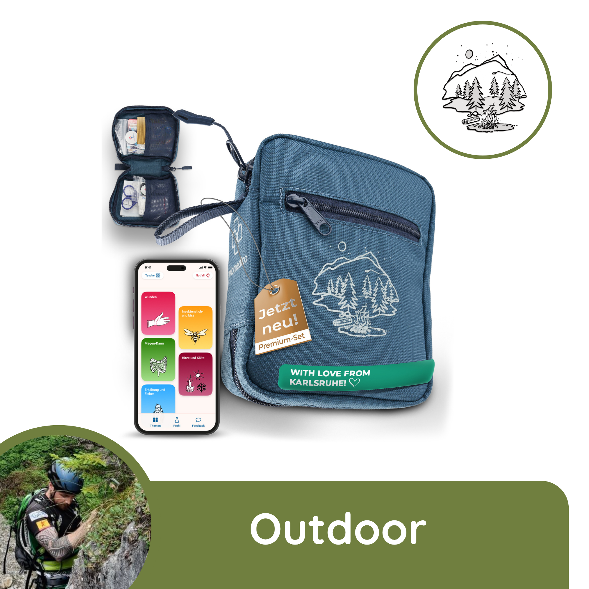 "Erste-Hilfe-Set Outdoor" für 1-2 Erwachsene !
