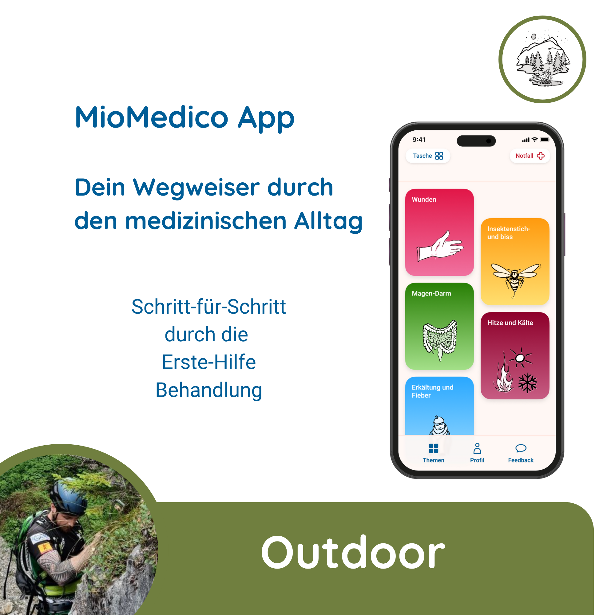 "Erste-Hilfe-Set Outdoor" für 1-2 Erwachsene