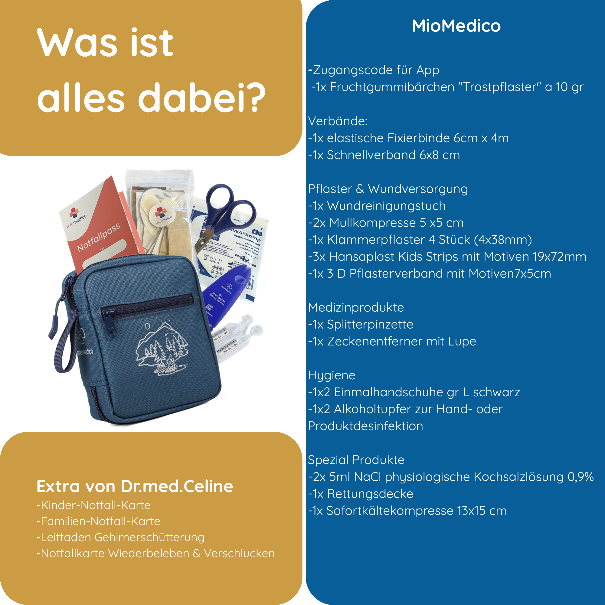 Erste-Hilfe-Set Kinder & Babys für 1-3 Kids