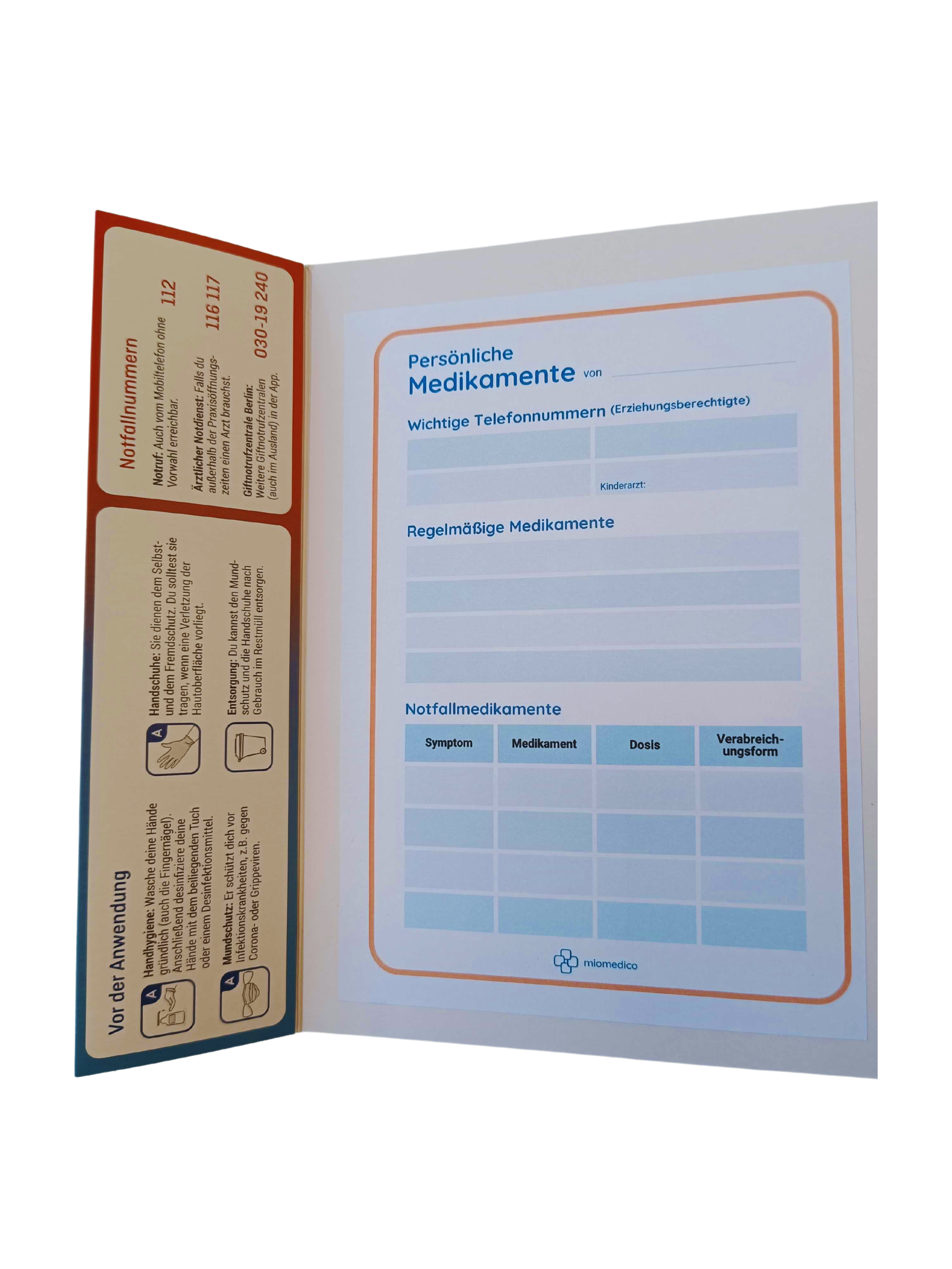 Box für persönlichen Medikamente