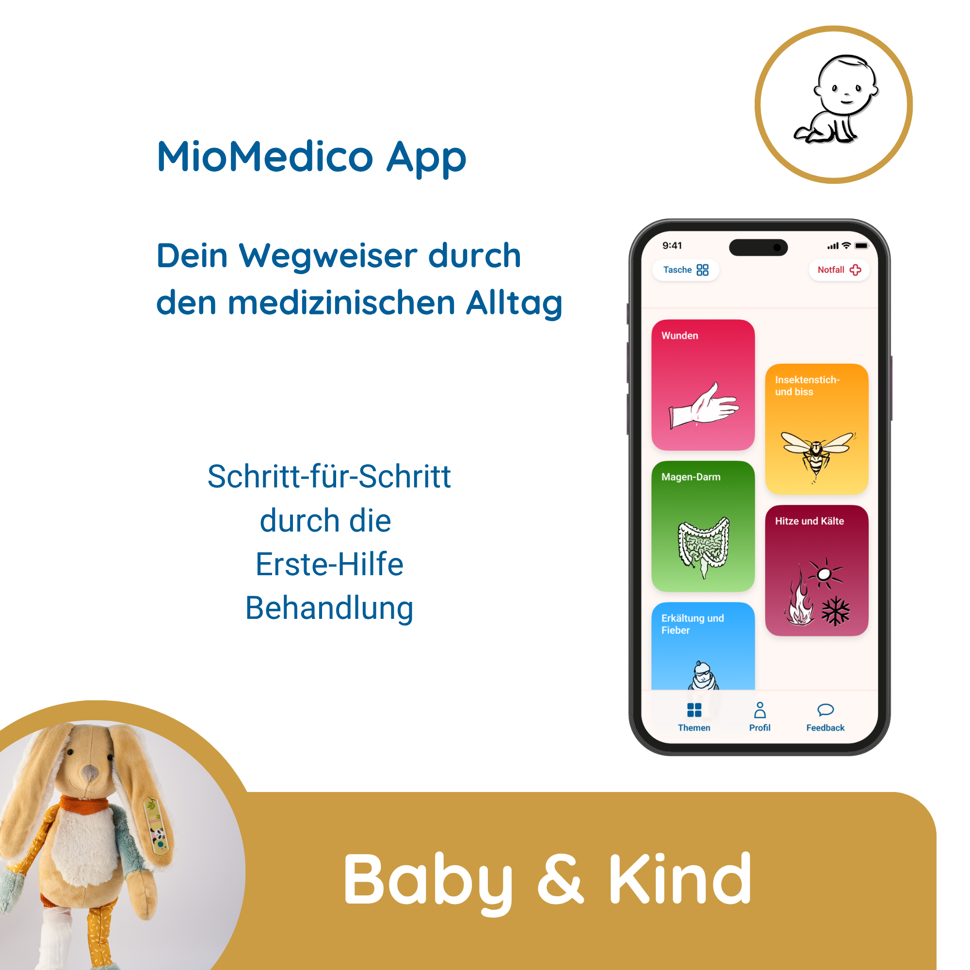 "Erste-Hilfe-Set Baby & Kind" für 1-3 Kids