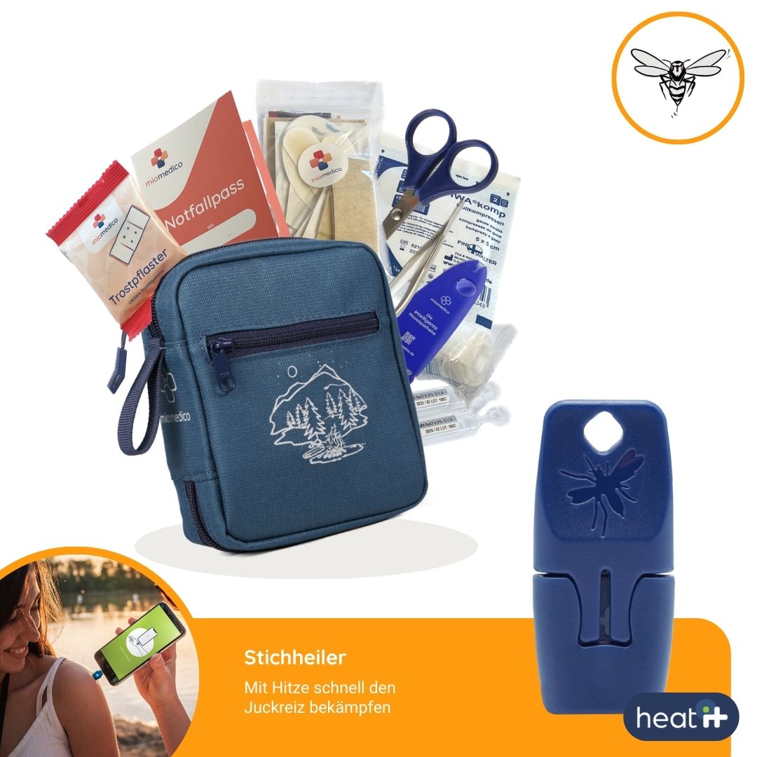 Erste-Hilfe-Set für Familien+ heat it® Stichheiler