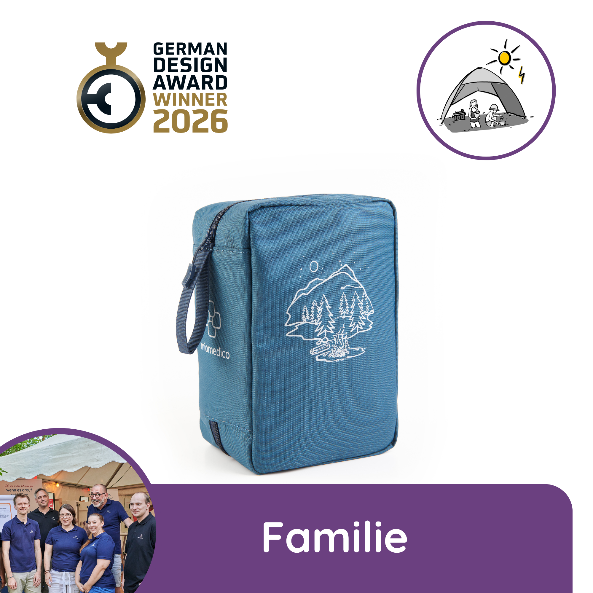 "Reiseapotheke Familie" für bis zu 5 Personen von 0-99 Jahre