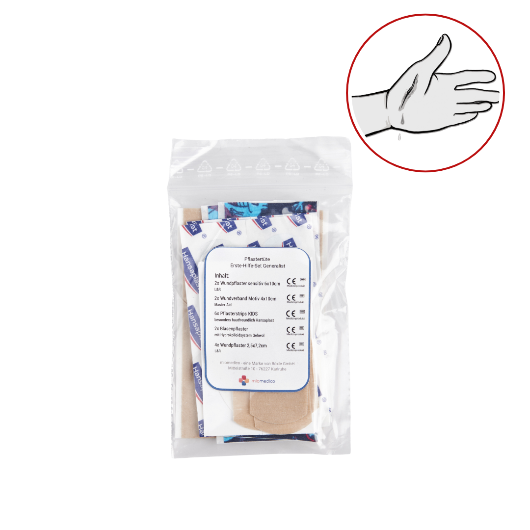 Pflastertüte für das Erste-Hilfe-Set Familie