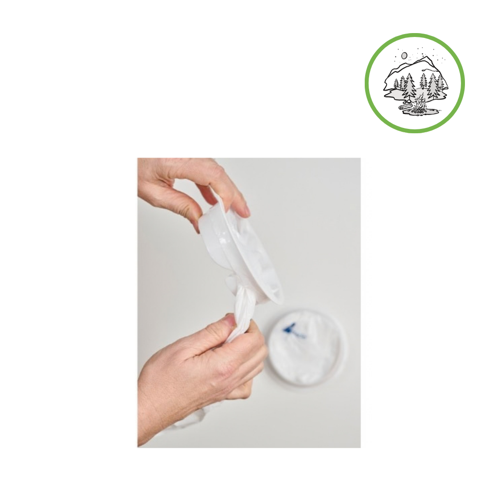 Verschließbarer Spuckbeutel