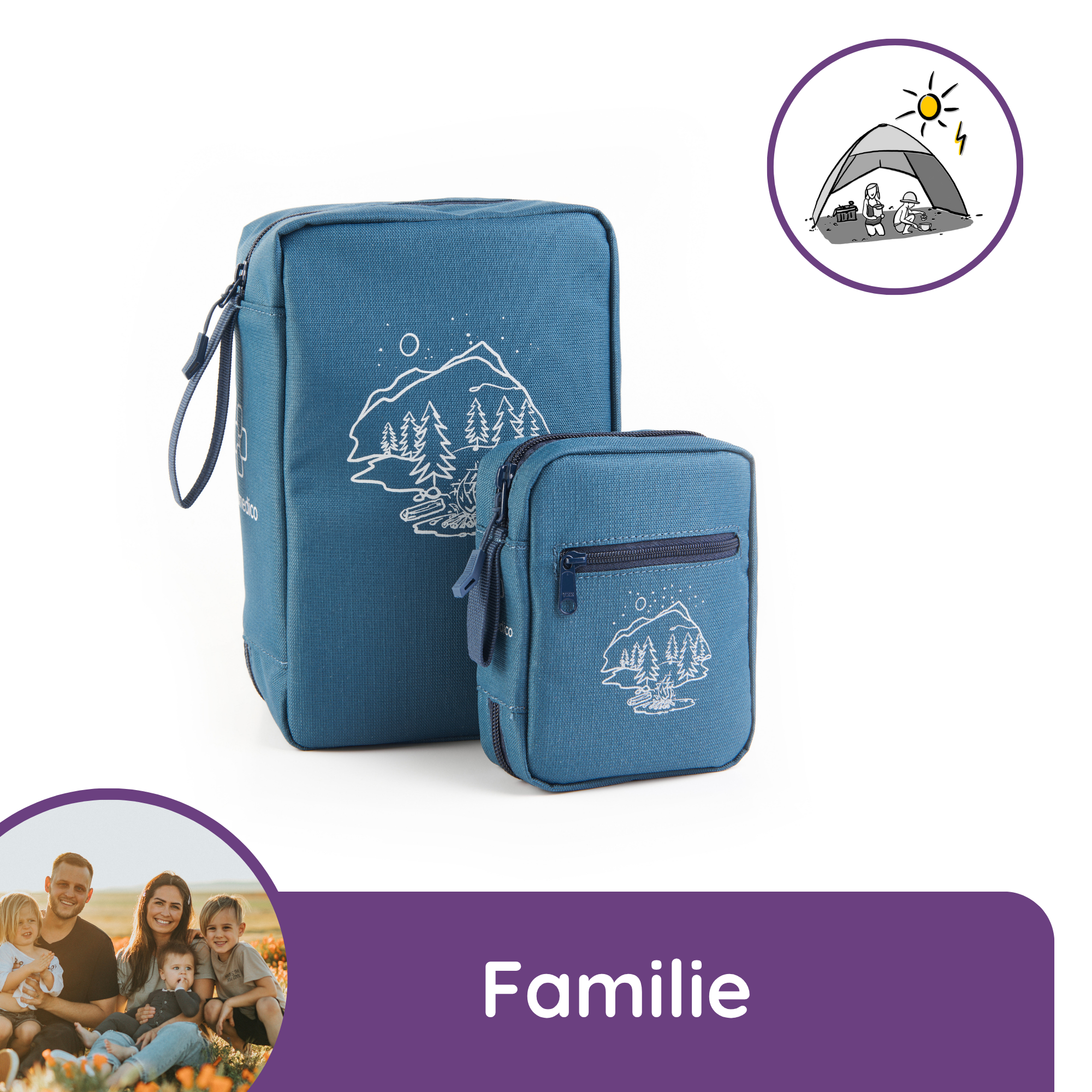 Bundle: Haus- und Reiseapotheke + Erste-Hilfe-Set Familie