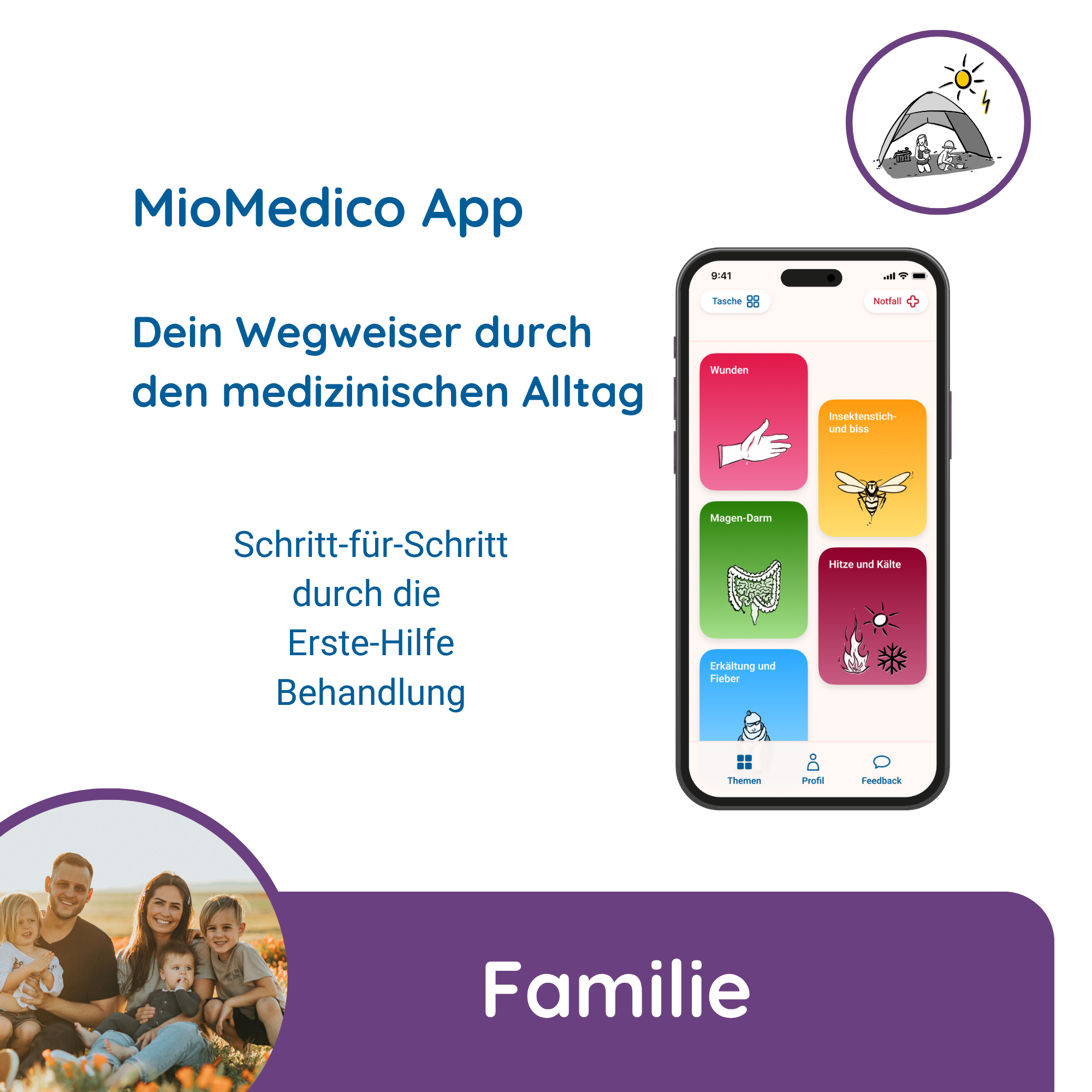MegaBundle: Reiseapotheke + 2 Erste-Hilfe-Sets Familie