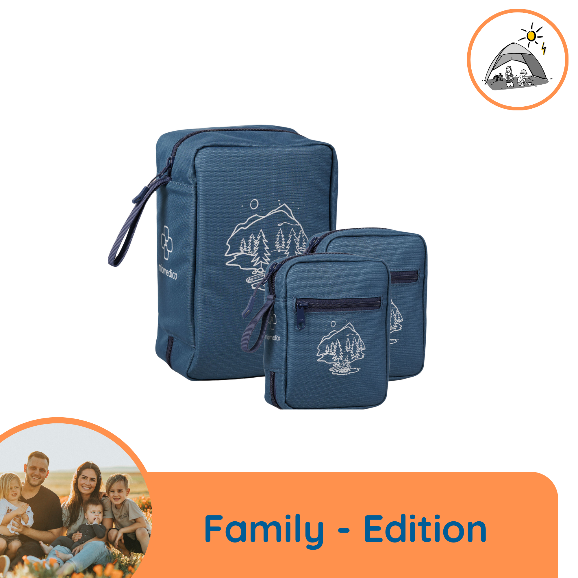 MegaBundle: Haus- und Reiseapotheke + 2 Erste-Hilfe-Sets Family Edition