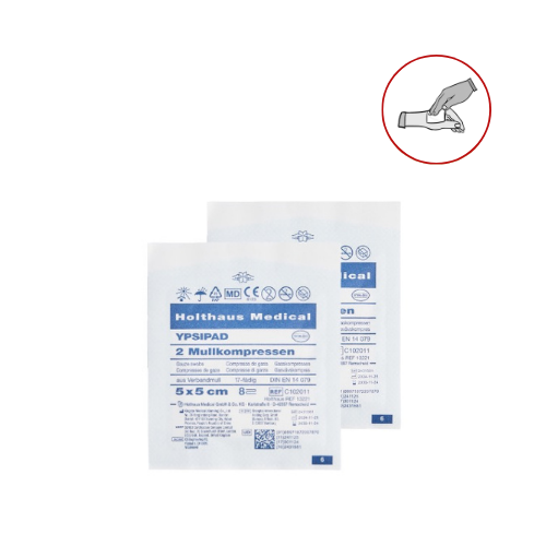 Sterile Mullkompresse 7,5 x 7,5 cm