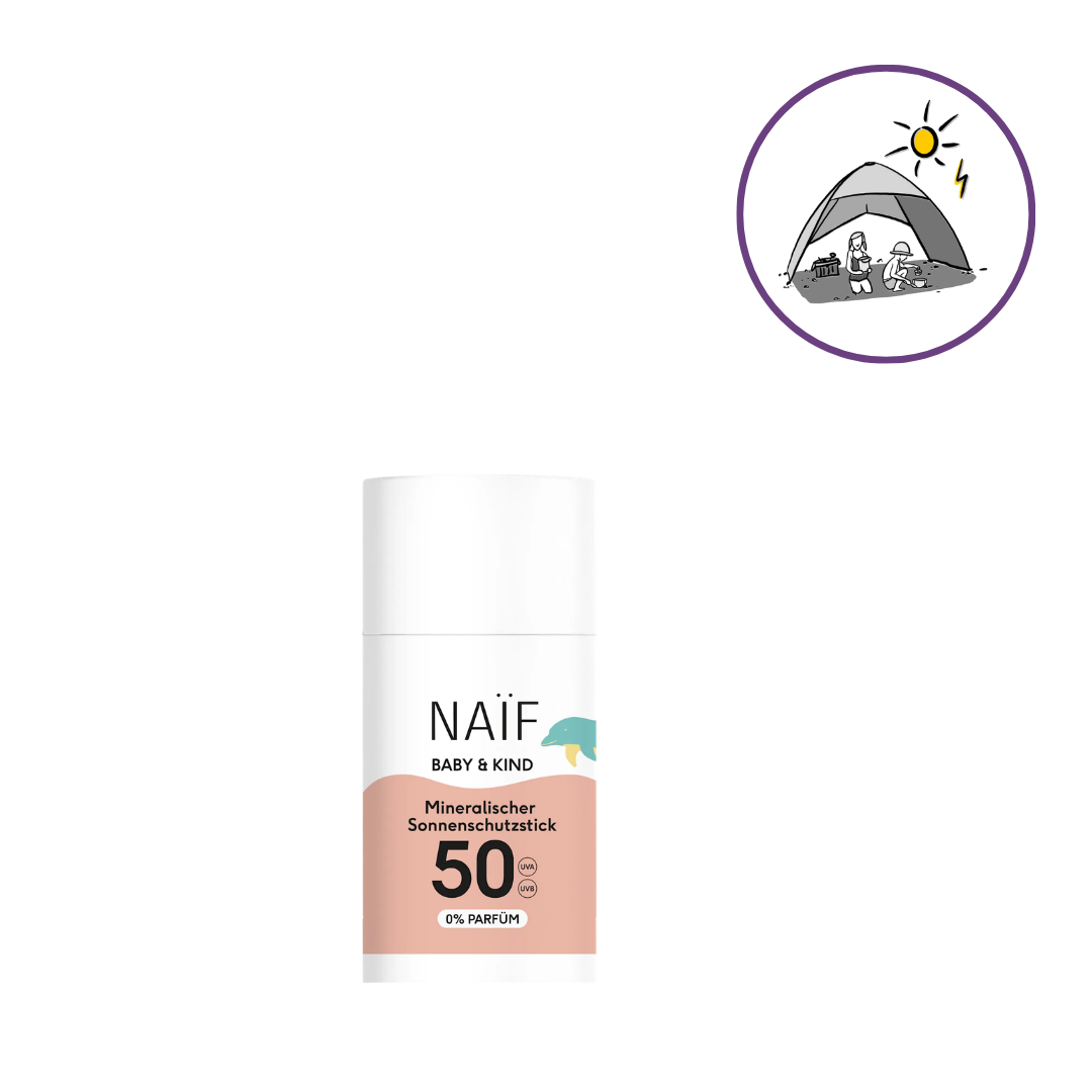 Mineralischer Sonnenschutzstick von NaÏf für Baby & Kind 36 Gramm