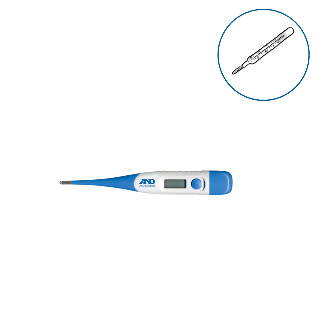 Fieberthermometer mit  flexibler Spitze, ideal für Babys und Kleinkinder