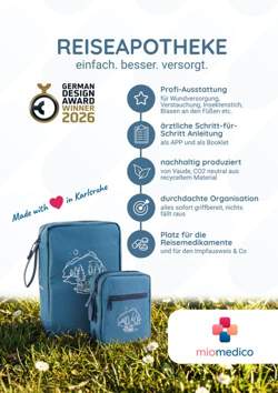 Plakat Reiseapotheke - einfach. besser. versorgt.